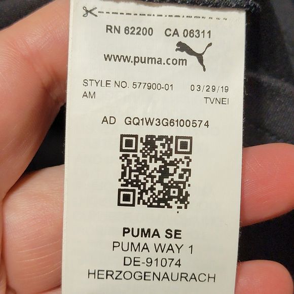 Puma Golf LS Black Quarter Zip Unisex Athletic Pullover "Coleman" - Size XXL - Picture 8 of 9